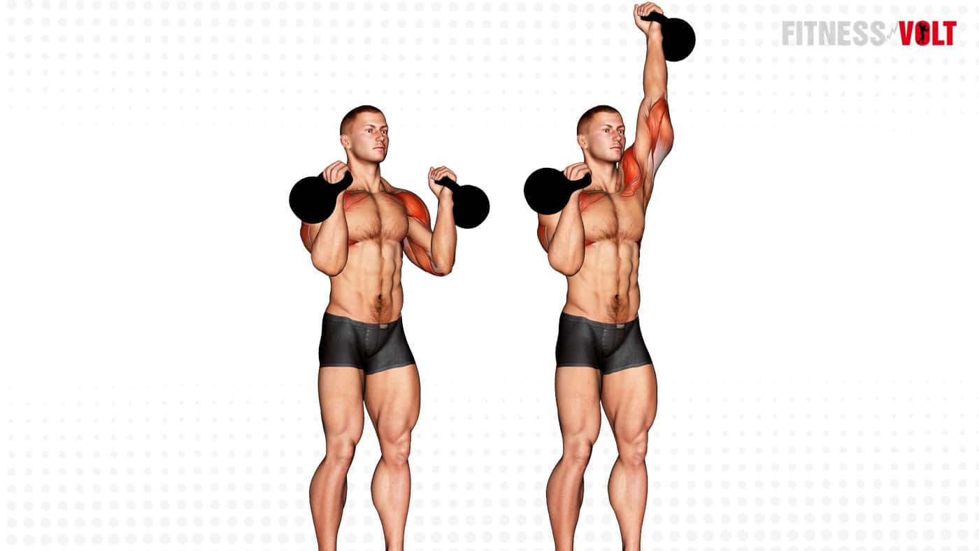 Boost Upper Body Strength with Alternating Kettlebell Press Fitness Volt