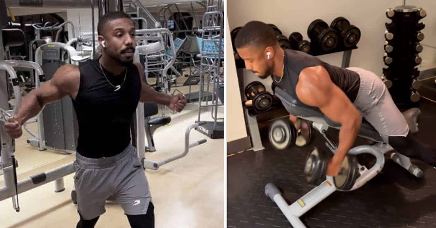 Michael B. Jordan Shows Off Jacked Arms In A New Workout Video Ahead Of
