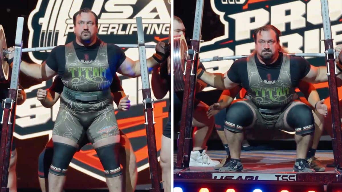 Jared Martin (125KG) Sets 393kg (866.4lb) Raw Squat DrugTested All