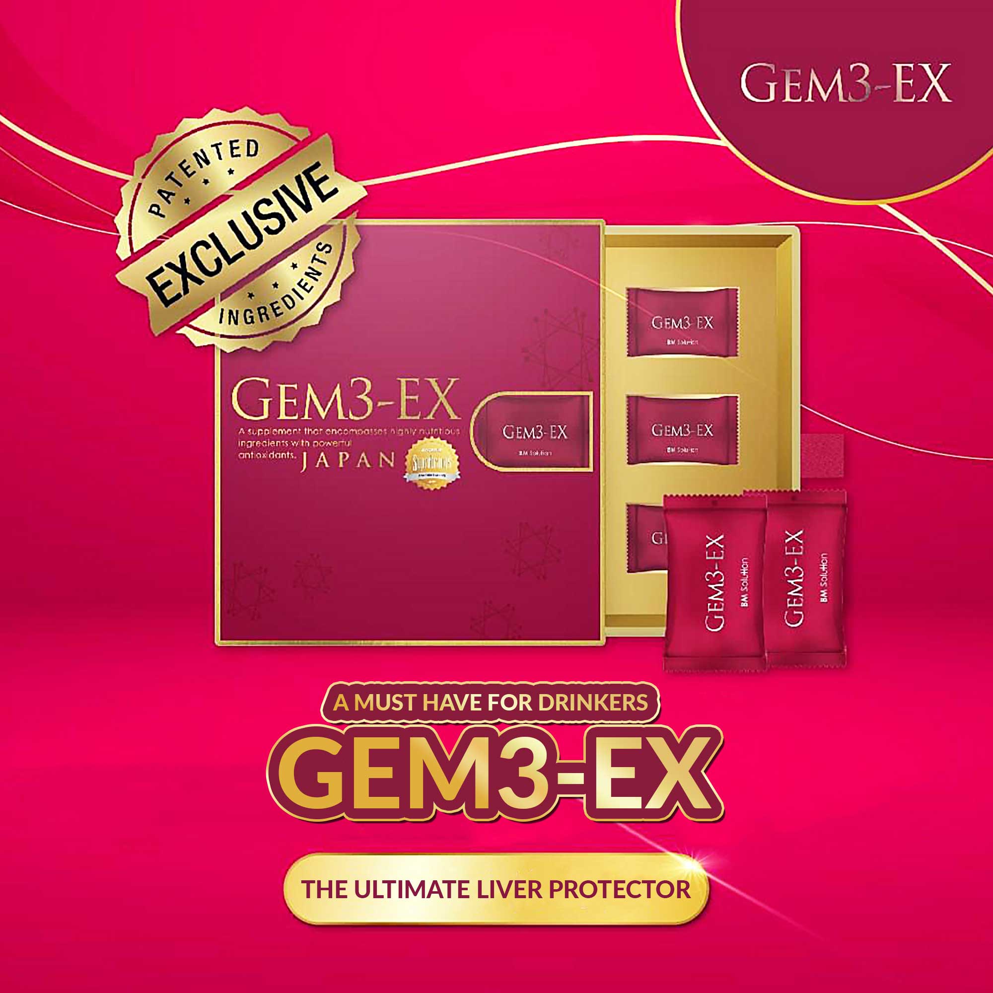 GEM3EX Liver Supplement Fit Packet