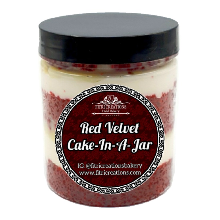 Red Velvet CakeInAJar Fitri Creations Halal Bakery (Singapore)