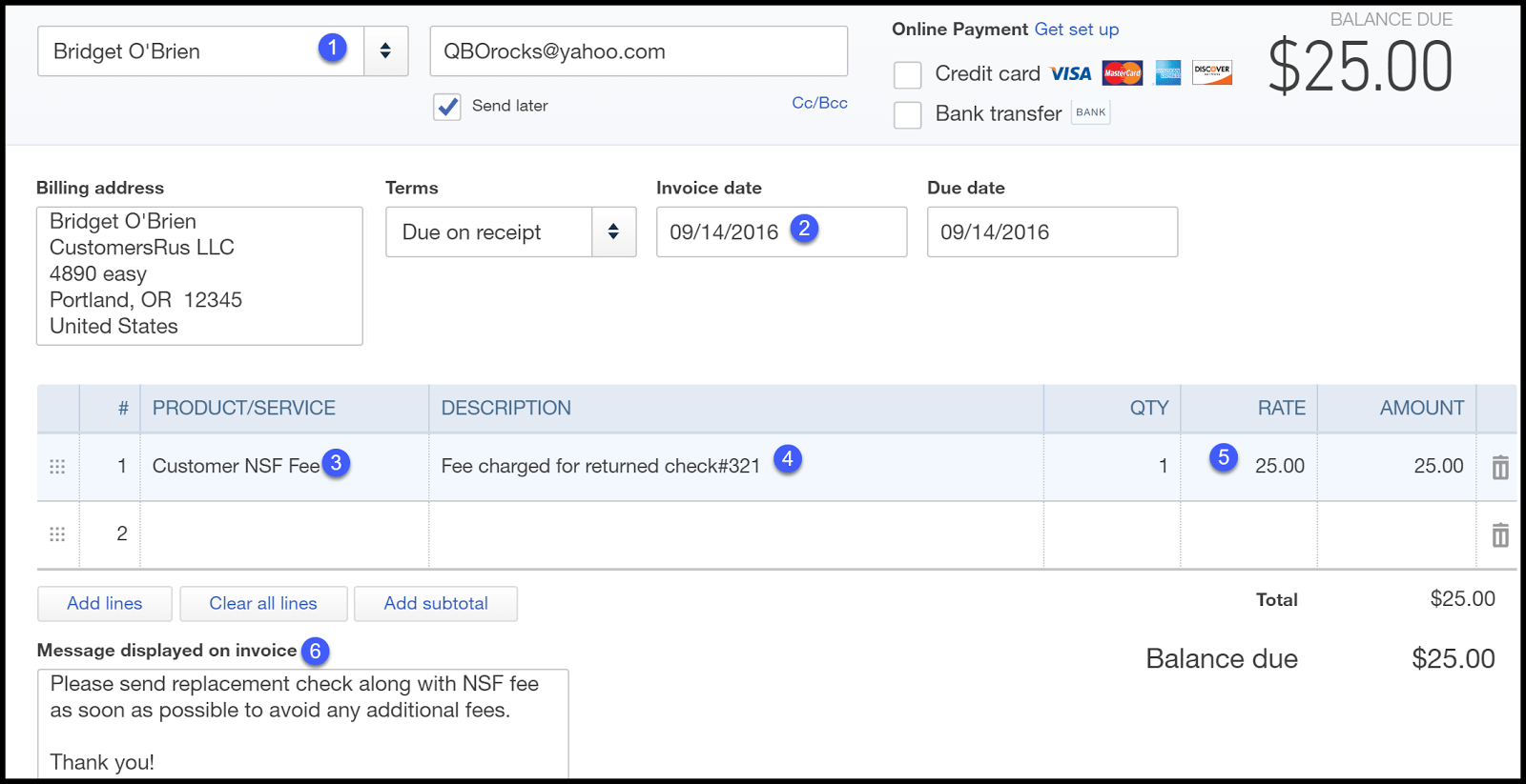 How to Handle Bounced Checks in QuickBooks Online