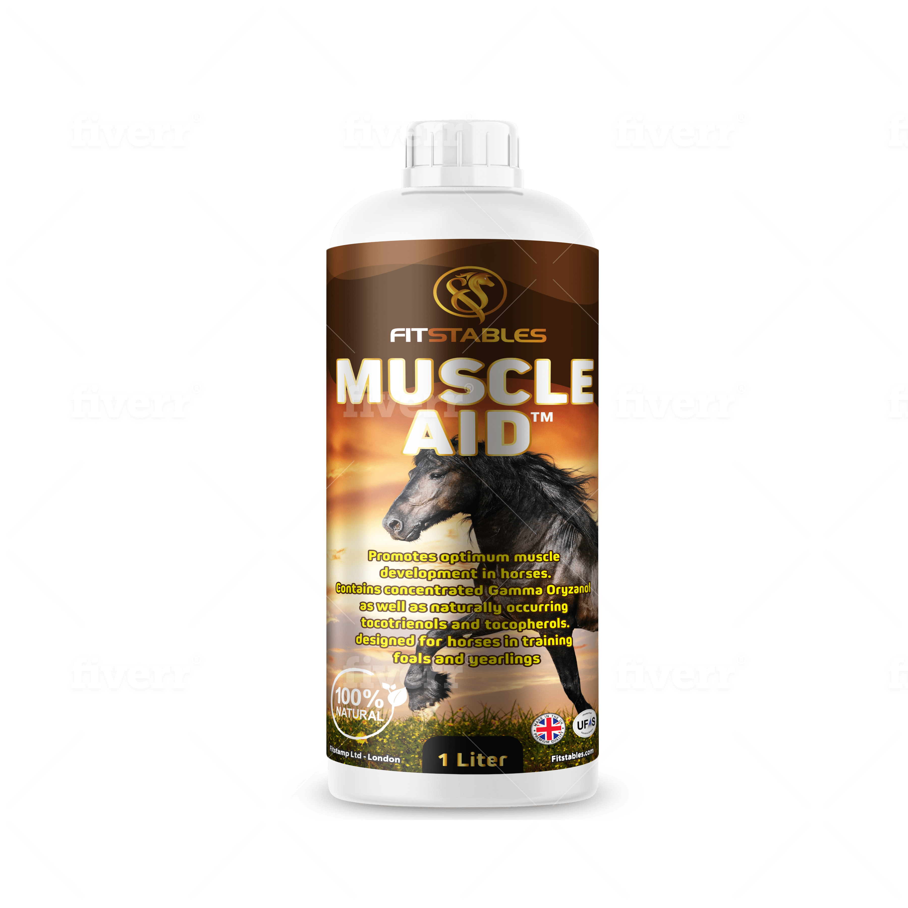 Muscle Aid Supplement with highly concentrated Rice Bran Oil. Fit