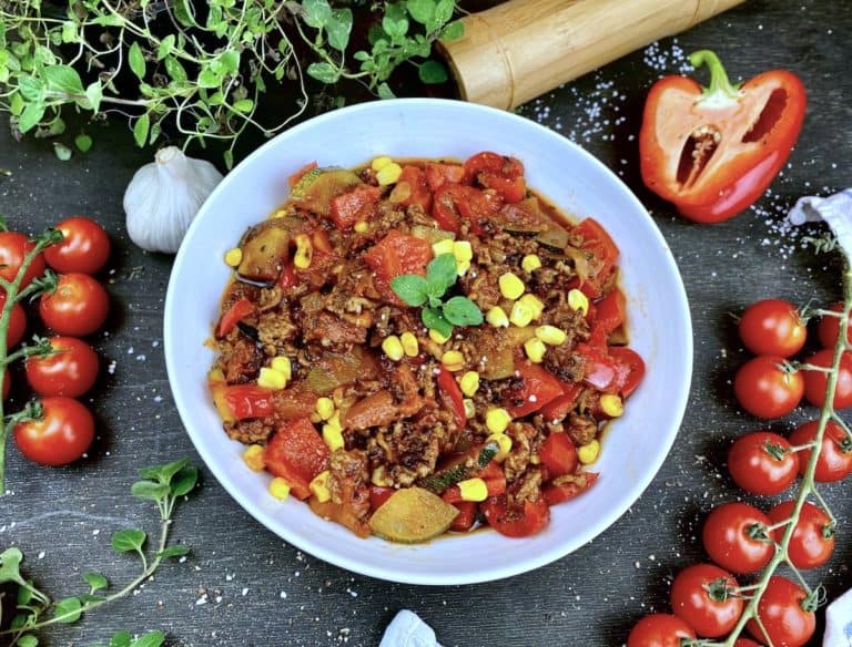Gemischte Pfanne Mediterrane Gemüsepfanne