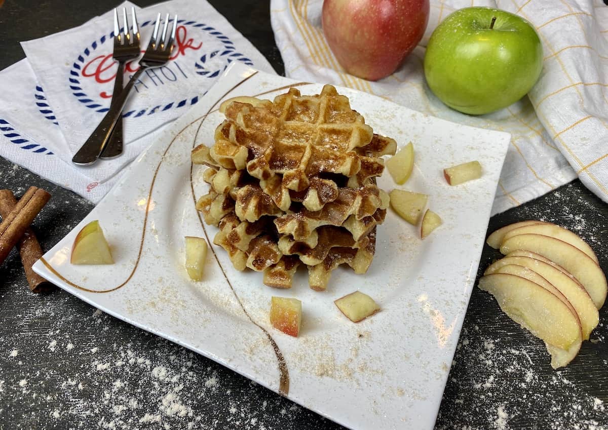 Leichte Apfelwaffeln Leckere gesunde Waffeln selber machen