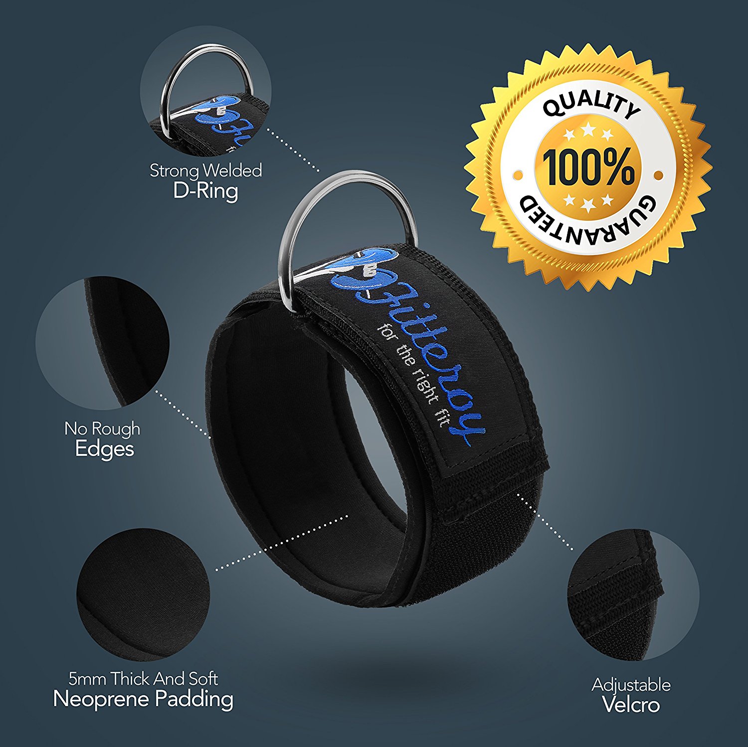 Ankle Straps for Cable Machines (set of 2)