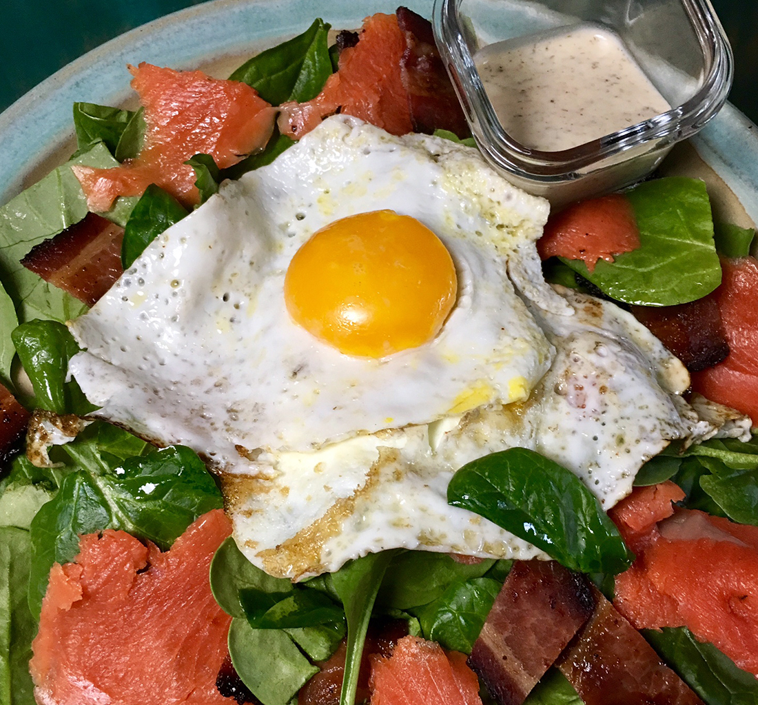 Smoked Salmon, Egg and Bacon Breakfast Salad Fittest Kitchen