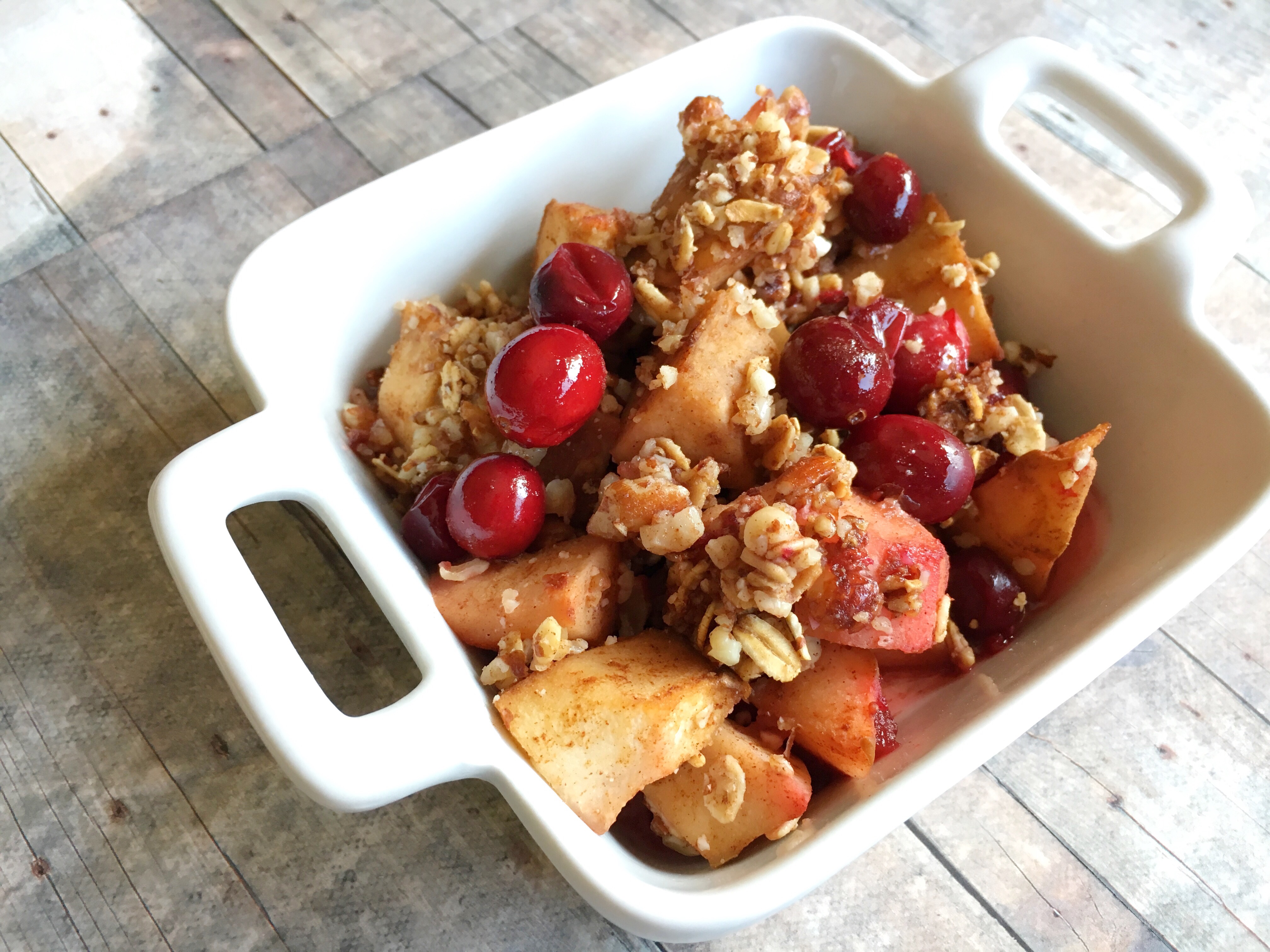 Vegan and GlutenFree CranPear Crumble Elimination Diet Recipe