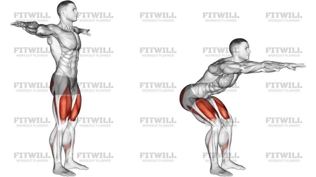 how to squat - Ilustrasi 3
