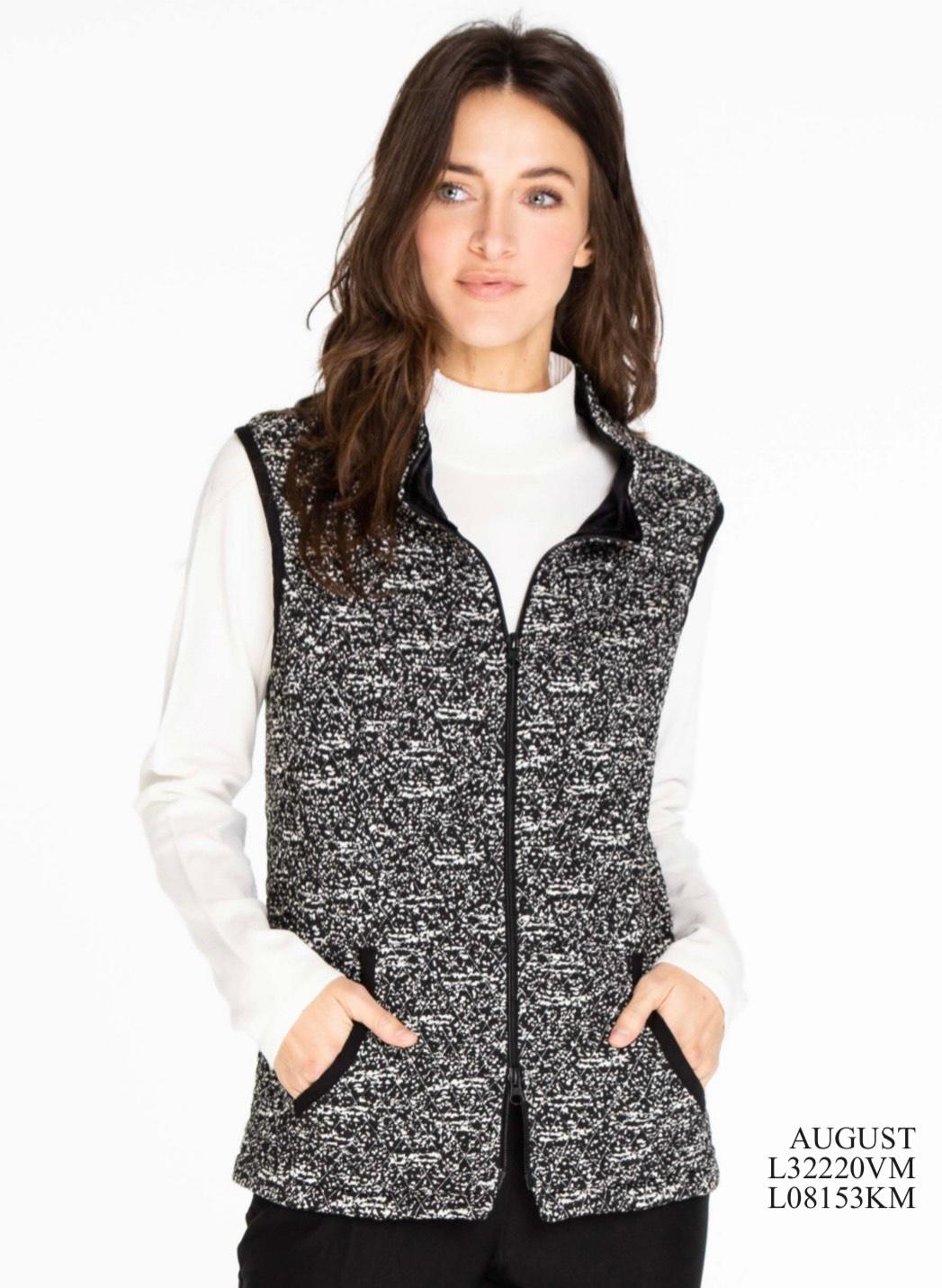 A La Carte Zip Front Quilted Vest Fitzgerald's