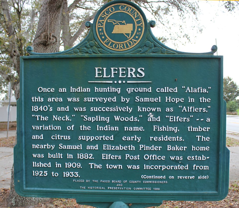 Historic Markers in Pasco County, Florida