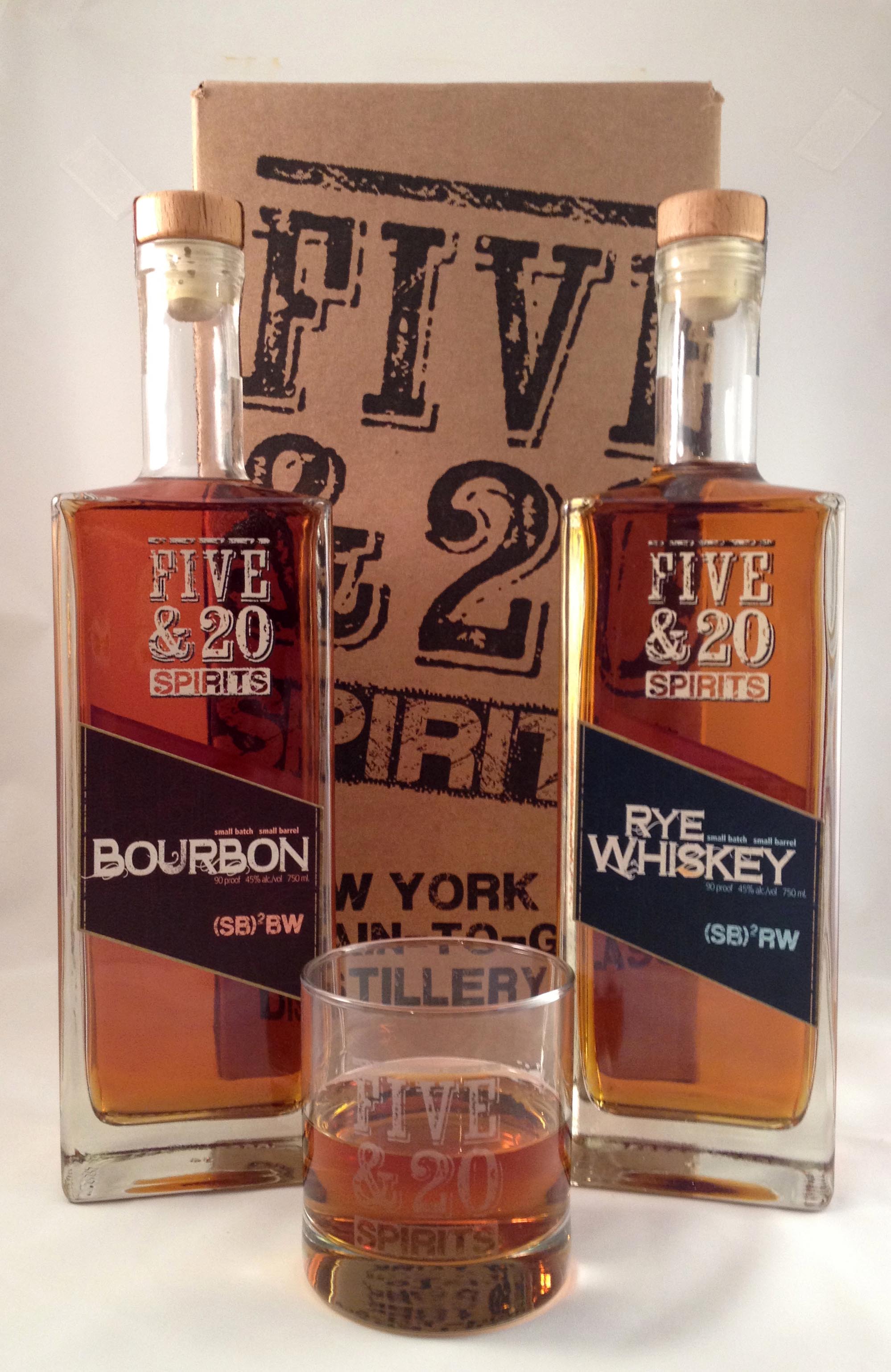 Bourbon & Rye Whiskey Now Available Five & 20 Spirits and Brewing