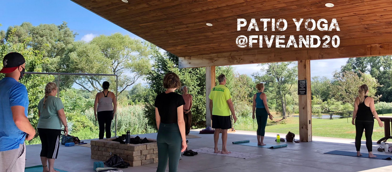 Patio Yoga with Deb Five & 20 Spirits and Brewing