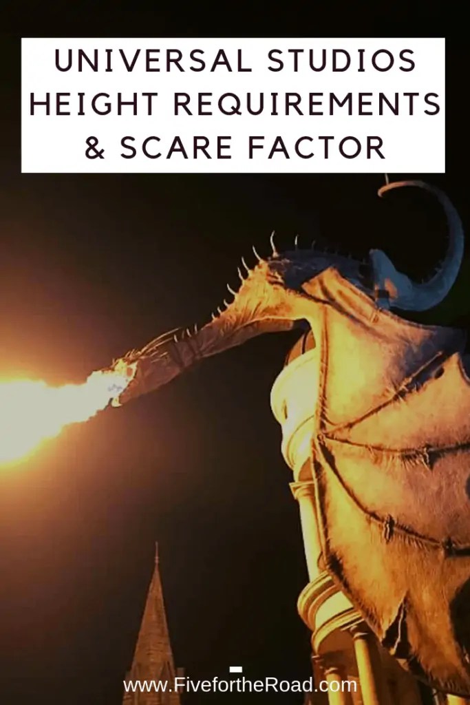 Universal Studios Height Requirements and Ride Scare Factor