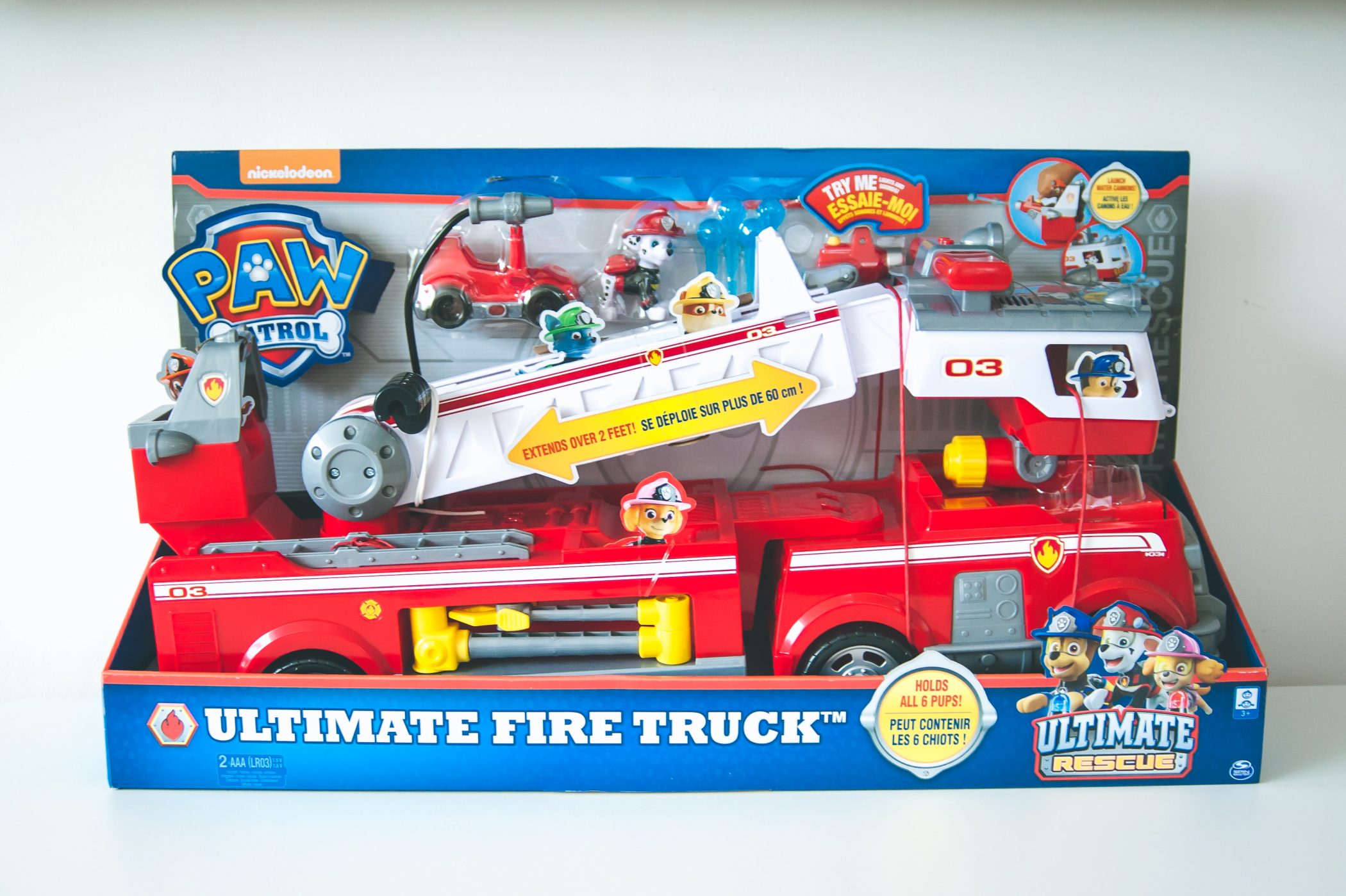 Review PAW Patrol Ultimate Fire Truck Five Little Doves