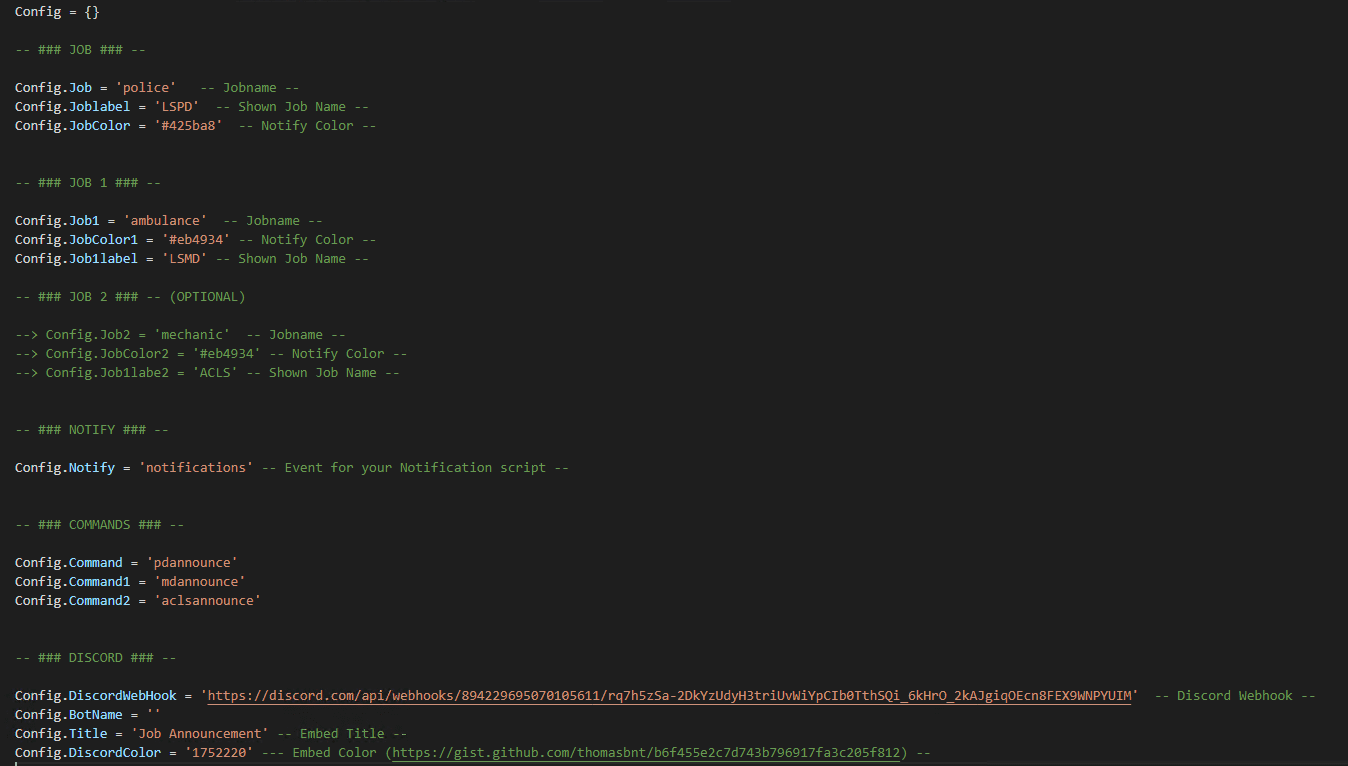 Job Announcement System V1 FiveM Store