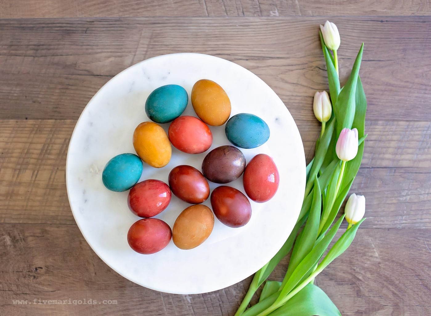How to Naturally Dye Brown Easter Eggs Five Marigolds