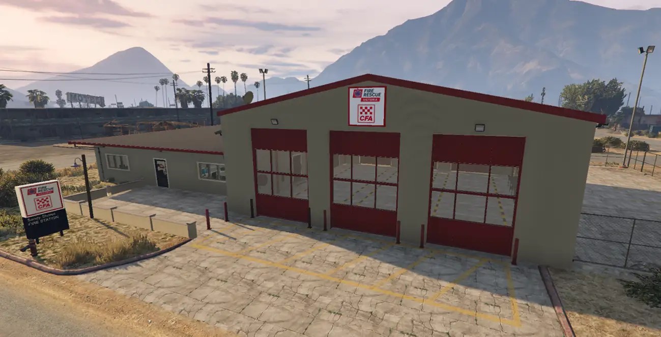 Sandy Shores Fire Station FiveM Store FiveM Map