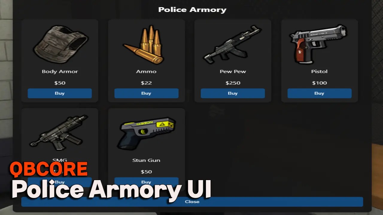 Police Armory UI [QB] FiveM Scripts
