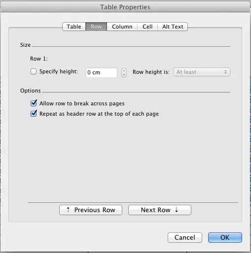 Repeat Microsoft Word table headings across multiple pages. Learn