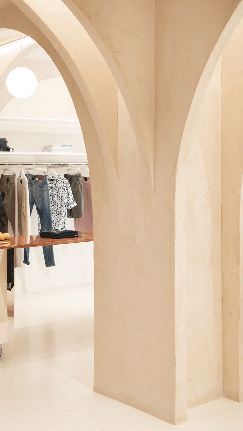 Clothing Store Ecru FIVE OH FIVE DESIGN