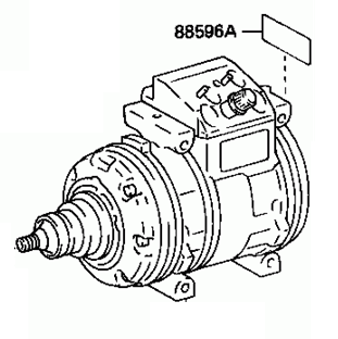 Toyota Supra 1988-1993 Compressor Air Conditioning 88320-14550