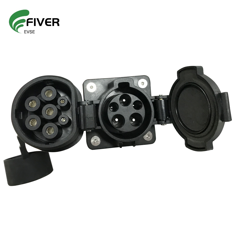 Single Phase 32A Electric Car Charging Adapter Type 1 to Type 2 With Cable