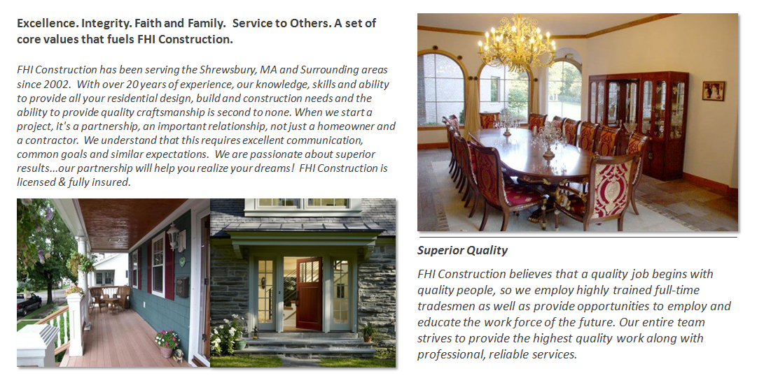 FHI Construction Shrewsbury MA