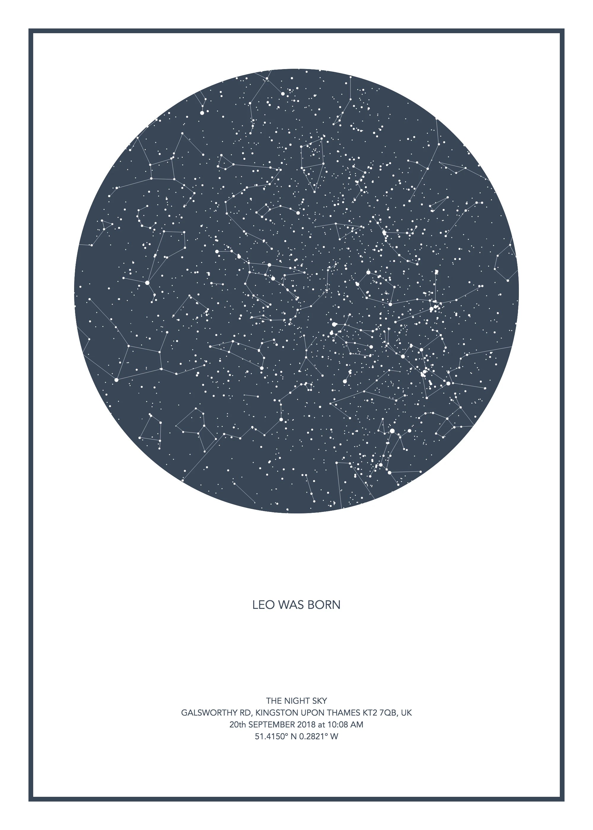 Constellation Map Of Special Day Create A Custom Star Map Of A Special Day In Your Life By Katiecs | Fiverr
