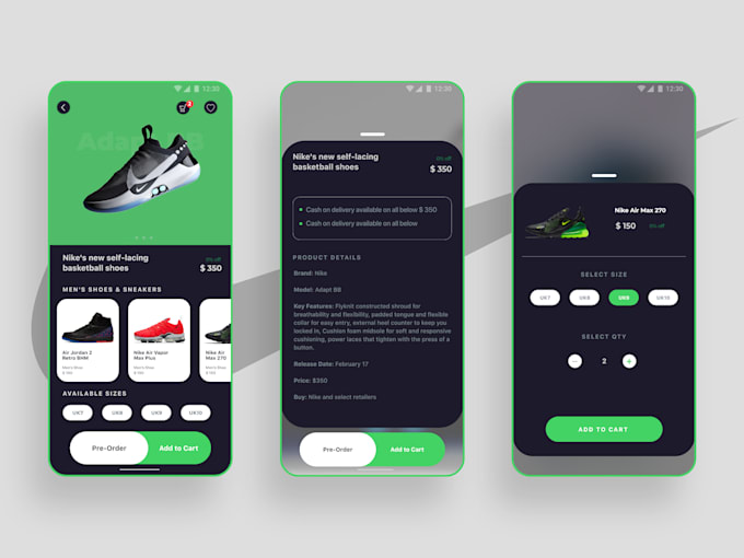 Design modern mobile app ui ux by Suhin_007 Fiverr