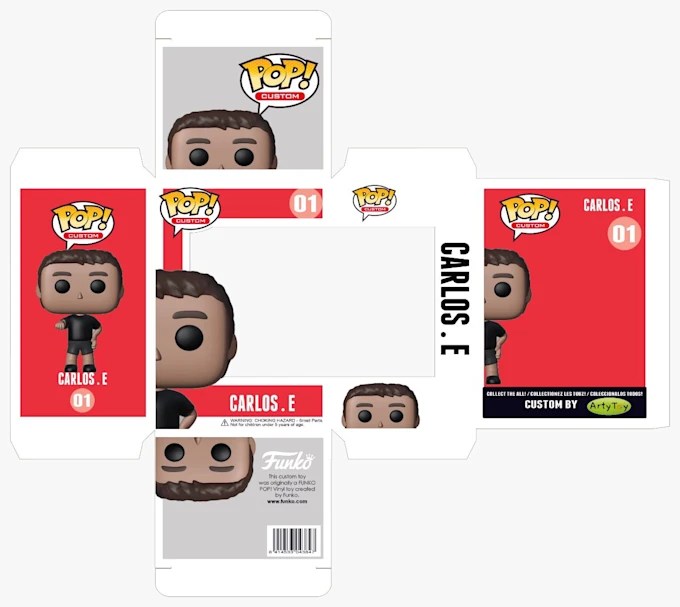 Create a funko pop custom box by Carloseef99 Fiverr