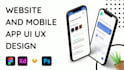 Create a modern app ui design, mobile app ui ux design and
