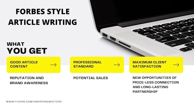 Write a distinctive forbes style article by Unerringwriters Fiverr