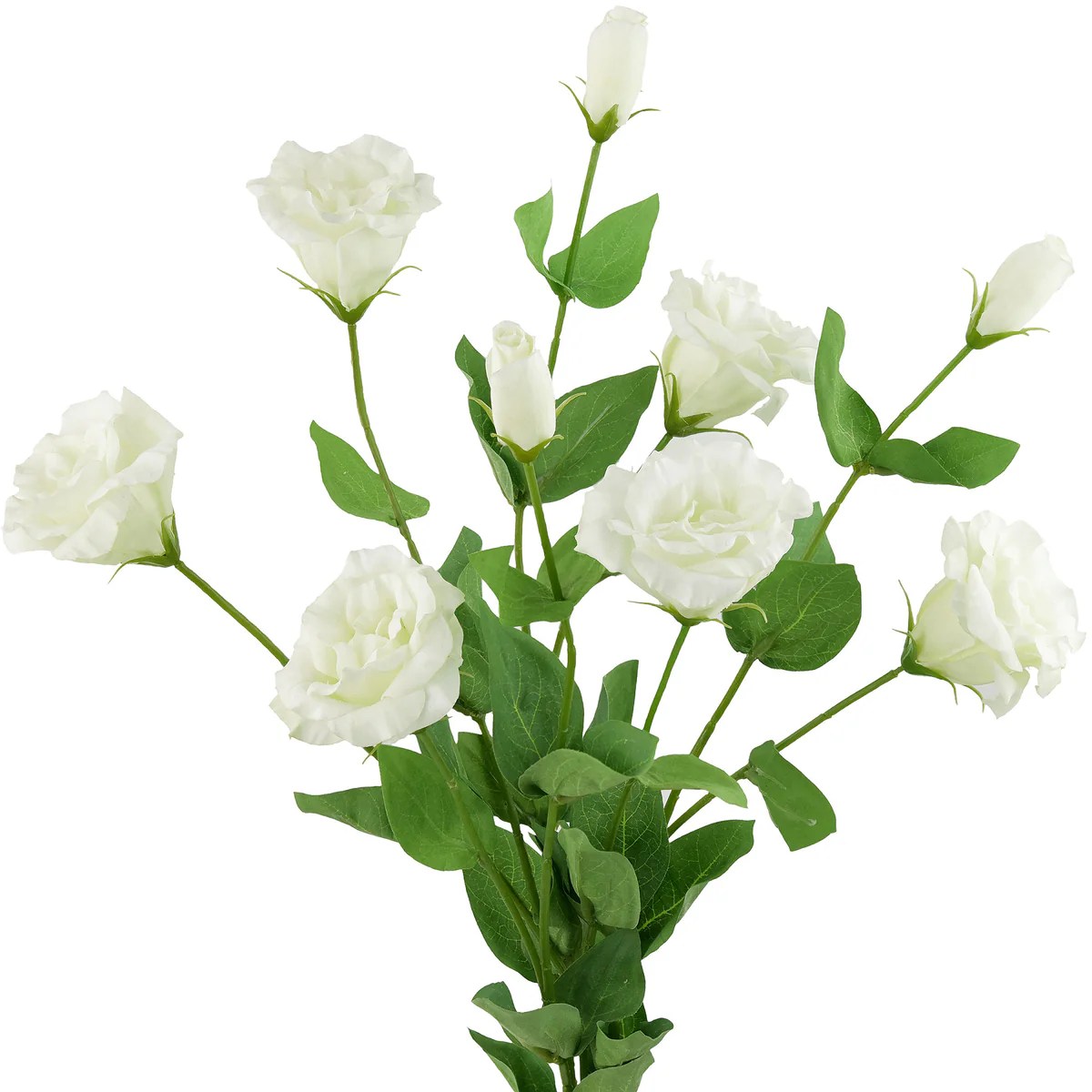 FiveSeasonStuff Real Touch White Lisianthus Floral White Artificial Fl