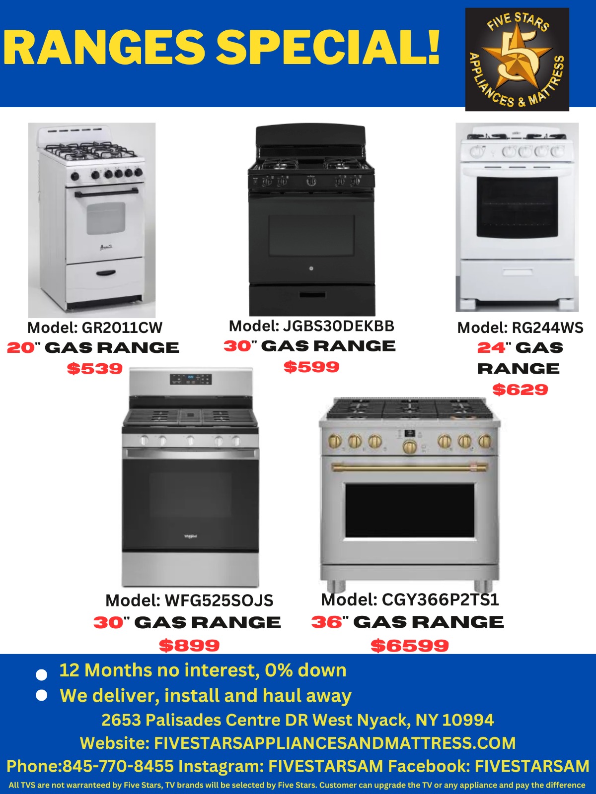 Ranges Special Five Stars