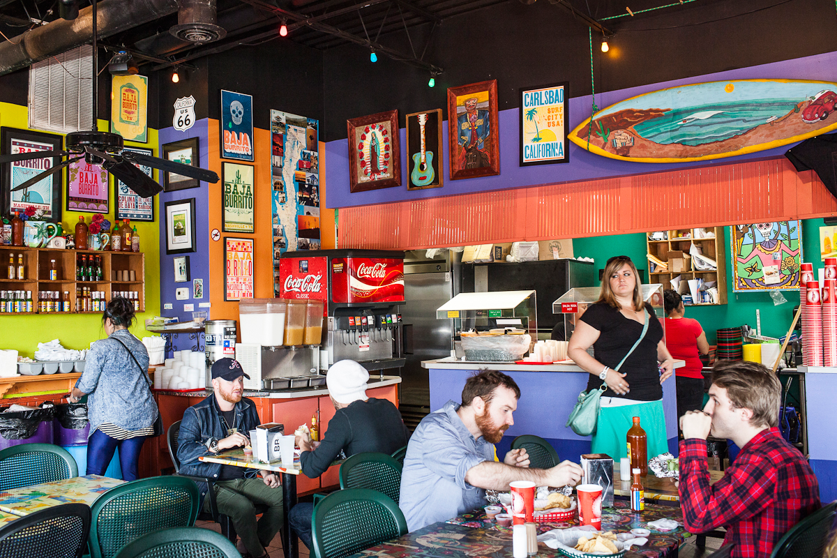 Baja Burrito Nashville Tennessee Burrito Walls