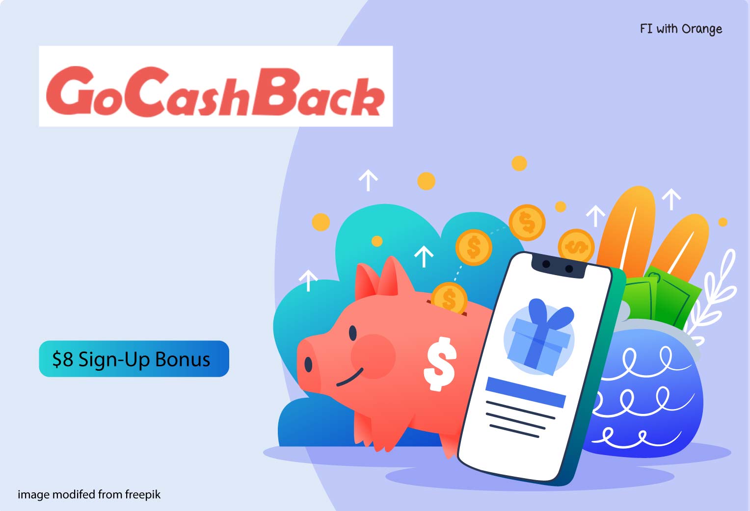 GoCashBack new sign up bonus FI with Orange