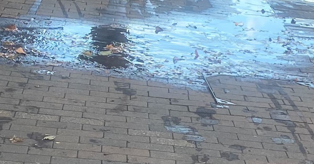 Water leaking from pipes Viewing a problem London Borough of