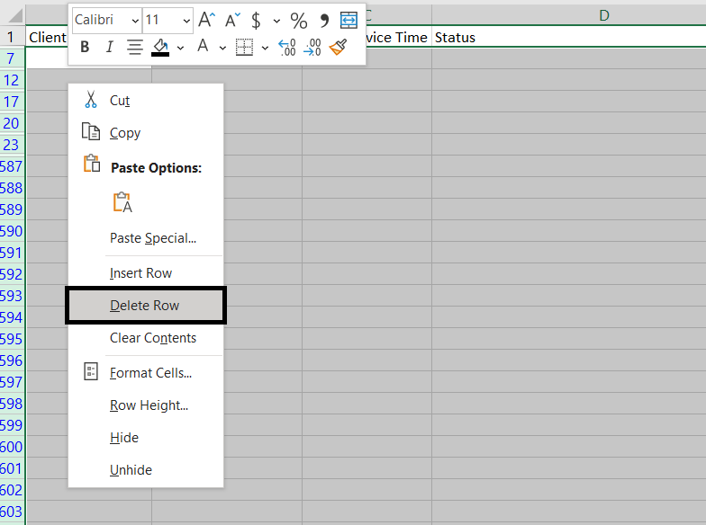 How To Remove Empty Rows in Excel › Fix All Excel Errors