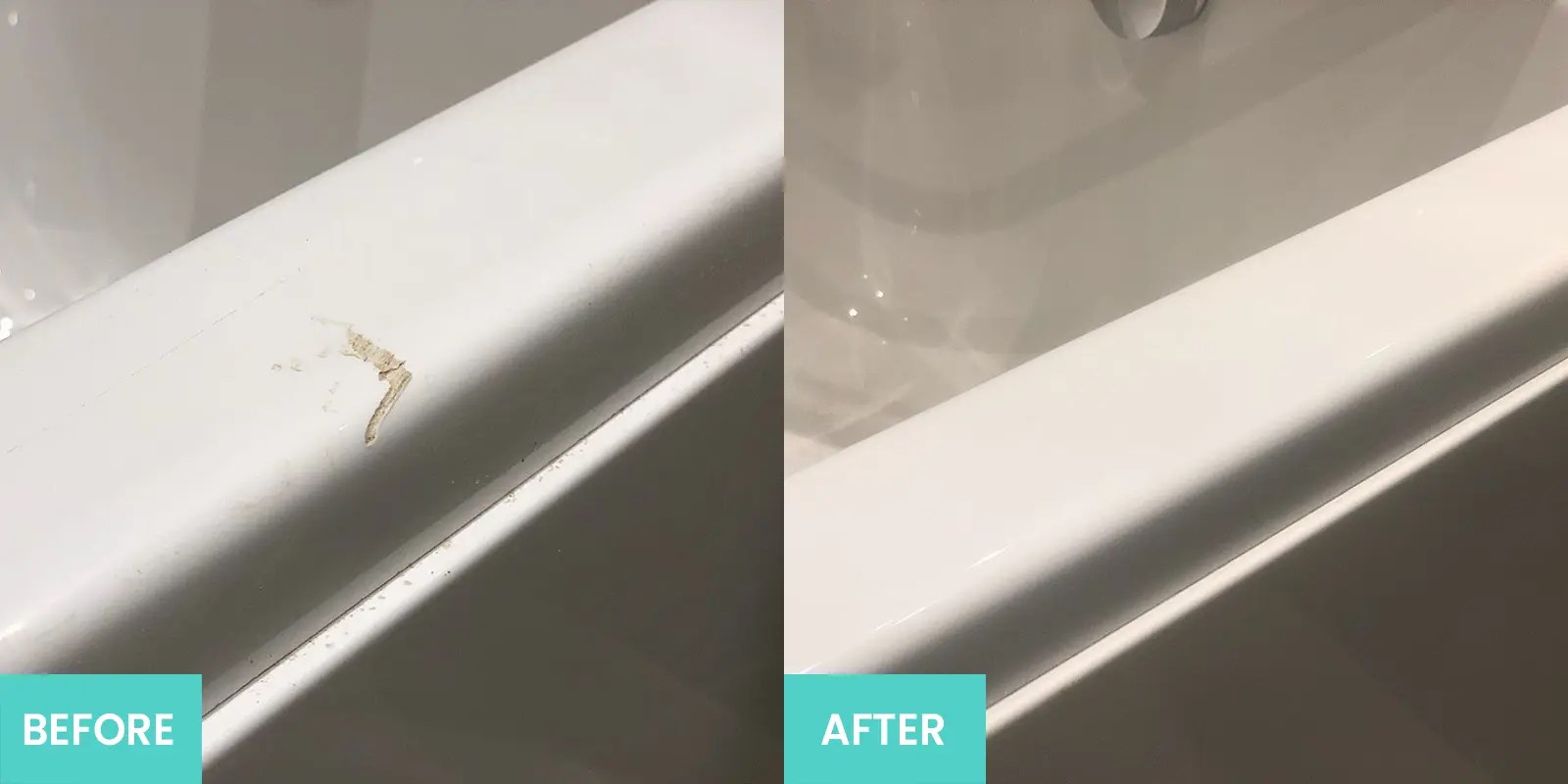 Fixation Surface Repair Specialists Bath Repairs Before and After