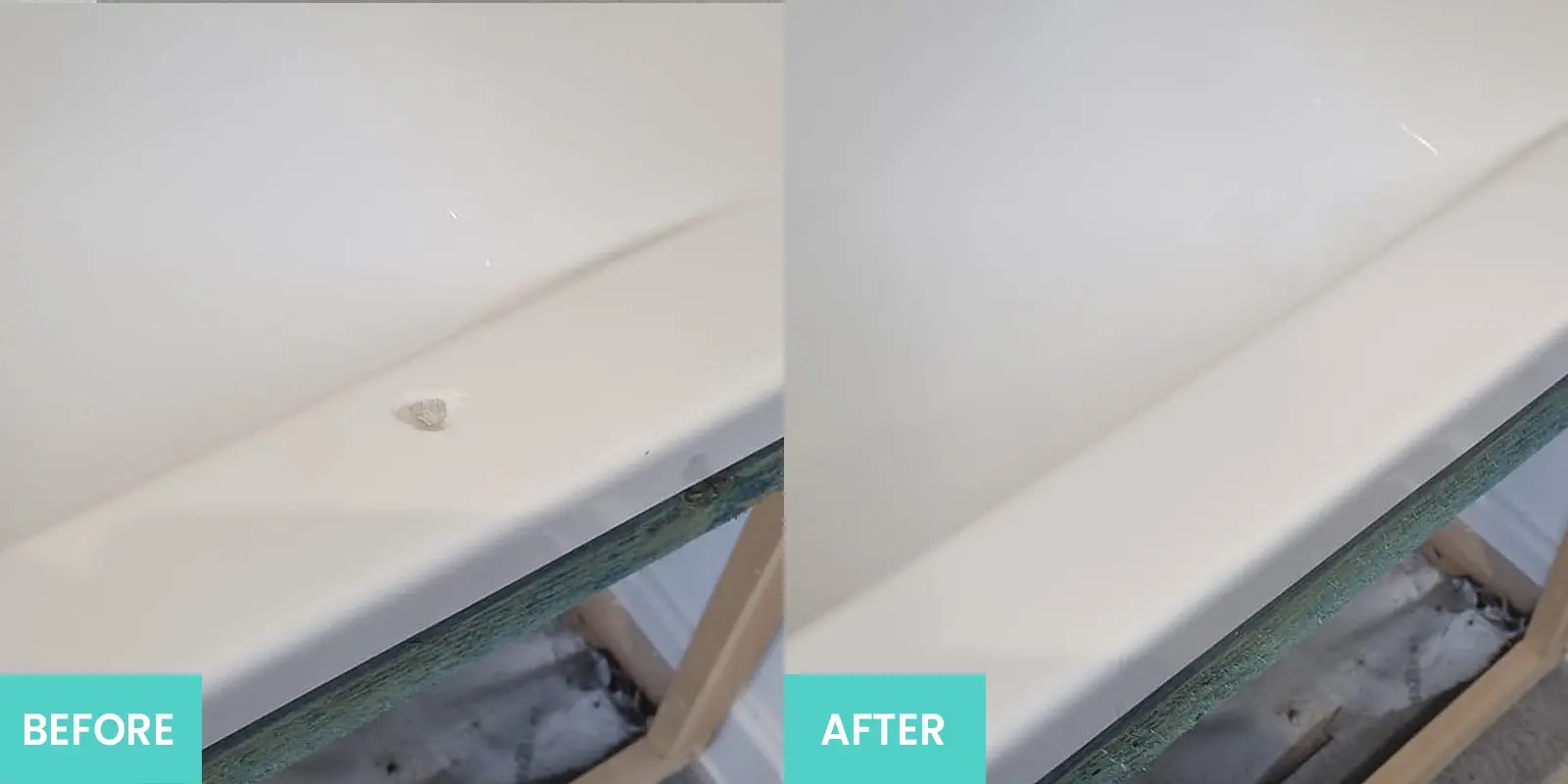 Fixation Surface Repair Specialists Bath Repairs Before and After