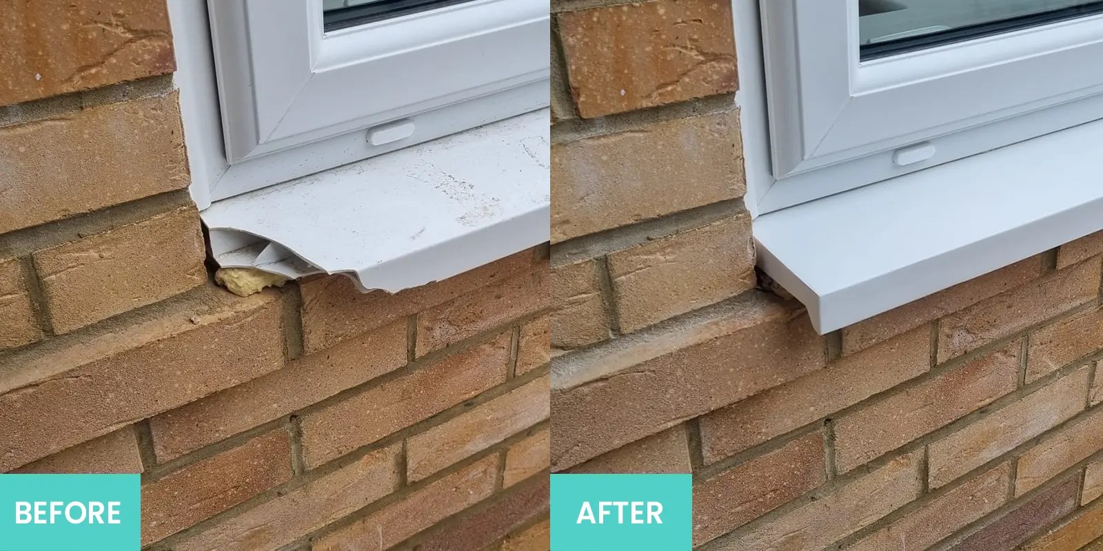 Fixation Surface Repair Specialists UPVC Repairs Before and After
