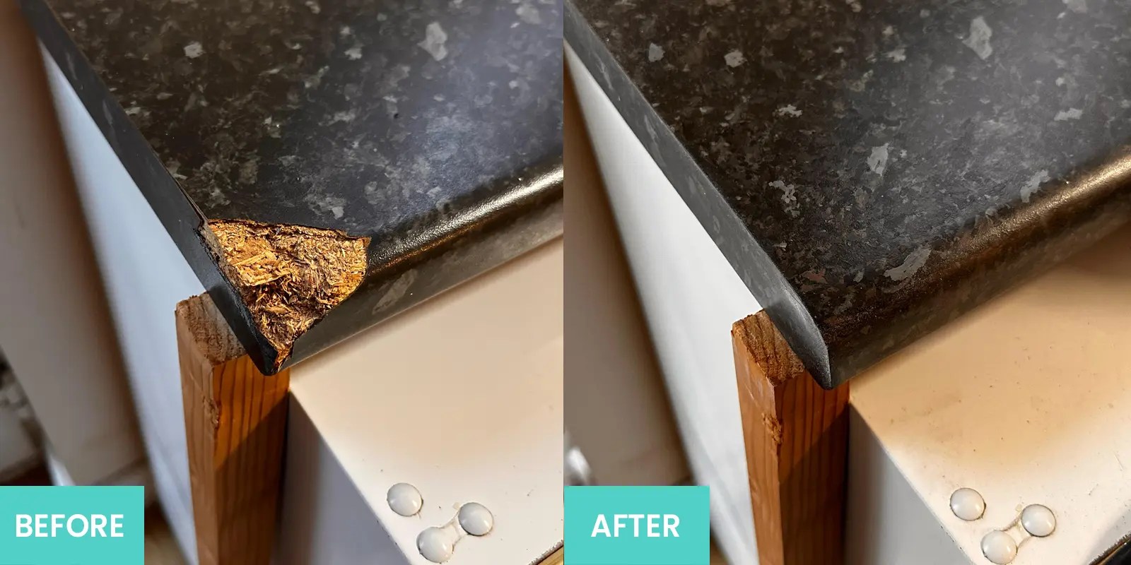 Fixation Surface Repair Specialists | Worktop Repairs: Before and After