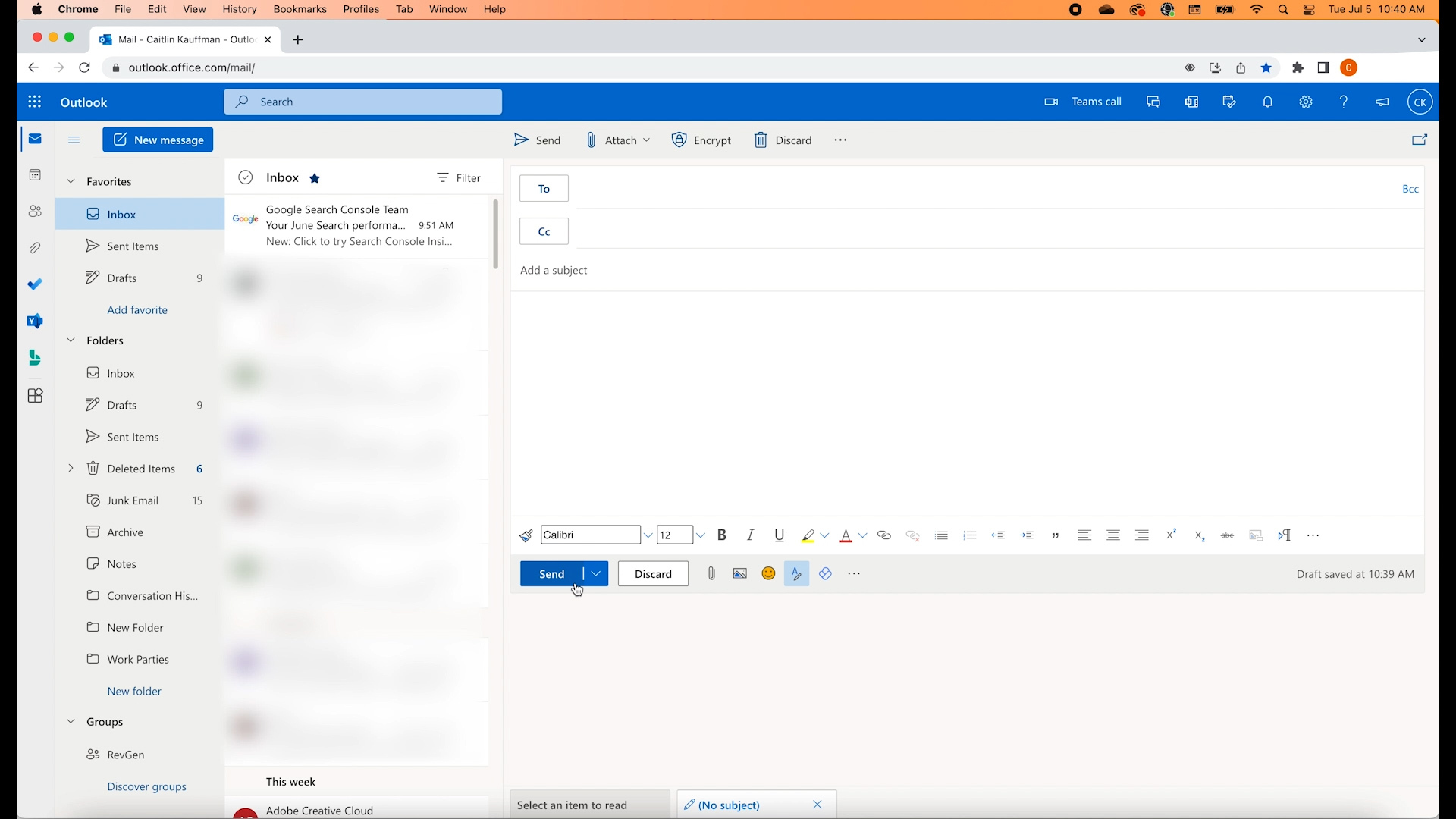 How to Send a Message in the Outlook  App Fixed Fee IT