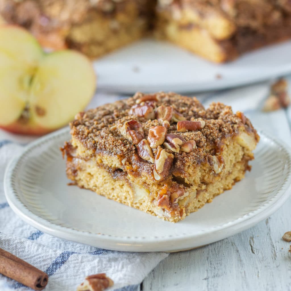 paleo apple cinnamon coffee  cake