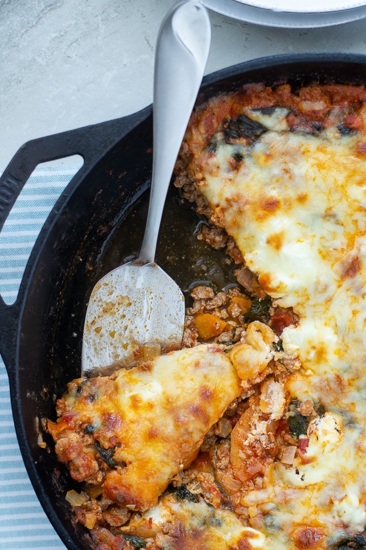 sweet potato skillet lasagna