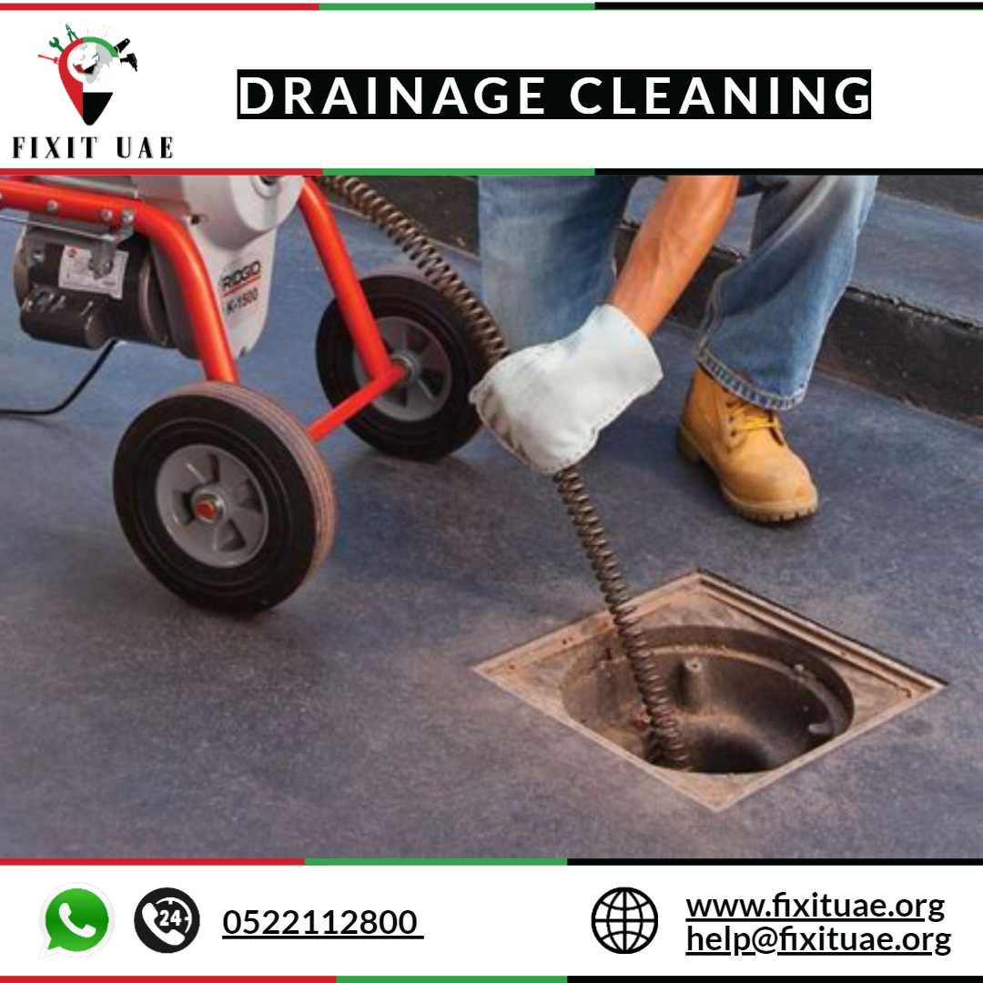 Drainage Cleaning 0522112800 FIX IT UAE Reliable Drain Cleaners