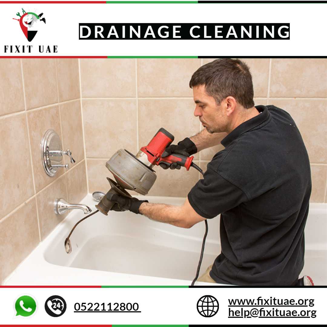 Drainage Cleaning 0522112800 FIX IT UAE Reliable Drain Cleaners