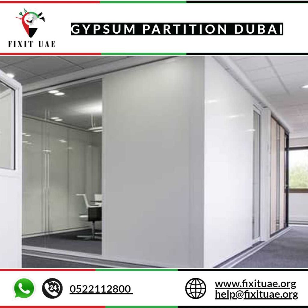 Gypsum partition Dubai 0522112800 FIX IT UAE Best