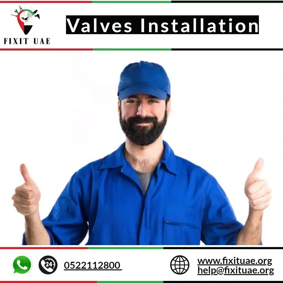 Valves Installation 0522112800 FIXIT UAE